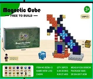 Магнітний конструктор майнкрафт Гігантський меч Minecraft на 128 детал