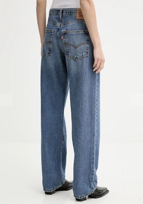 сині блакитні широкі джинси levi's 94 baggy dad