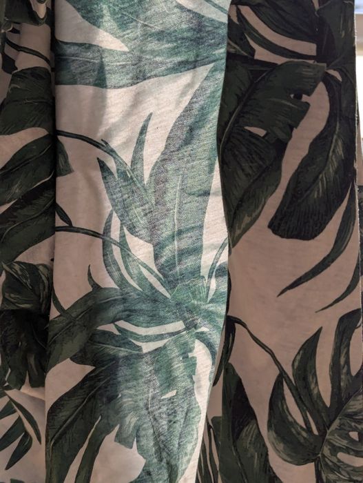 sukienka h&m kwiaty liście letnia oversize
