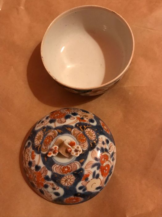 Caixa Antiga porcelana companhia das índias Imari