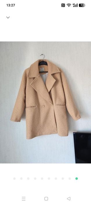 Пальто букле «Тедді» oversize