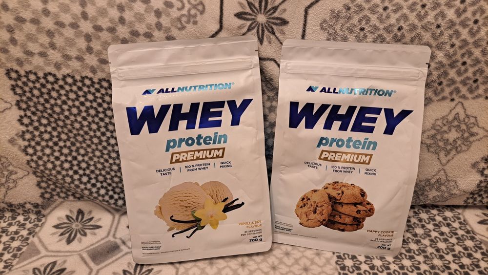 Nowe OpakowanieWhey Protein Premium AllNutrition  Happy Cookie, Vanilla