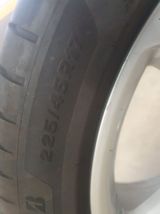 Jantes audi originais 17 5x112 com pneus