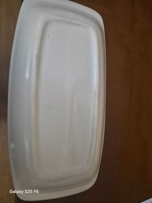 Ceramika Półmisek płaski,  motyw kwiatowy