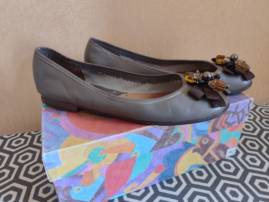 Балетки жіночі шкіряні  39 р