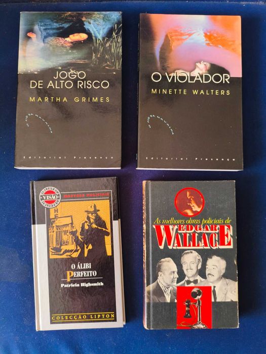 Lote 4 Livros Literatura Policial e Suspense Noir (Patricia Highsmith, Capa Dura)
