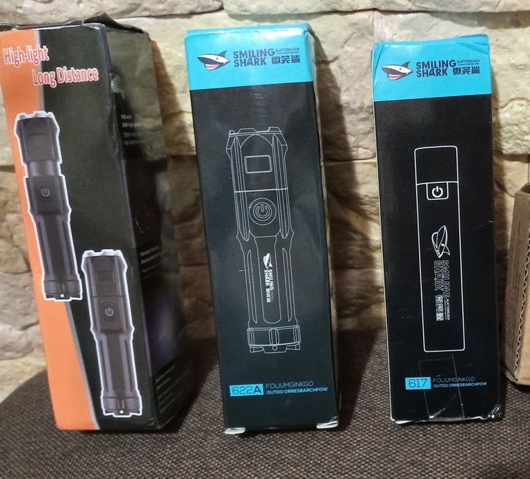 Фонарик лед USB заряд!