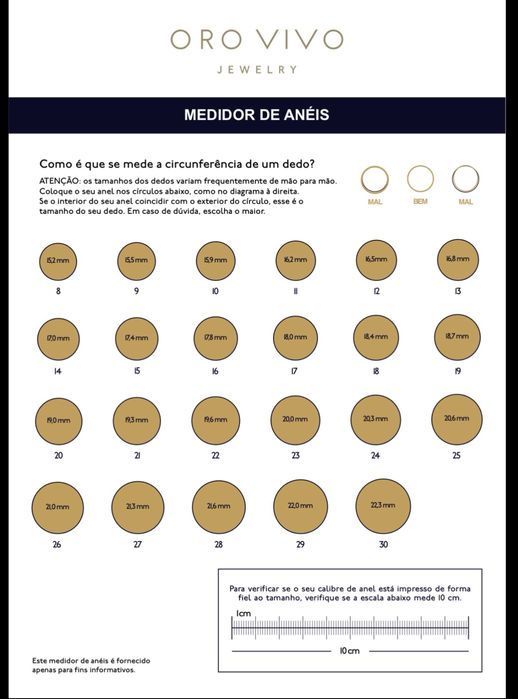 Anel e Alianças Oro vivo