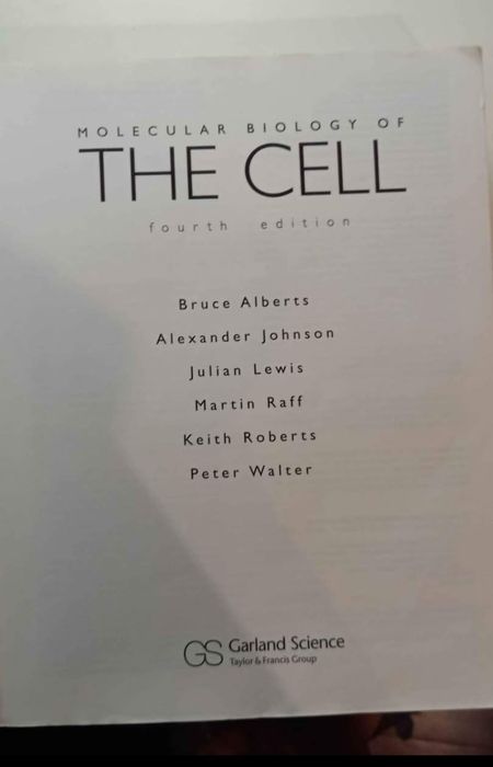 Livro académico Molecular Biology of the Cell