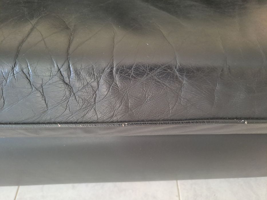 Sofa 3 Lugares Pele Genuina