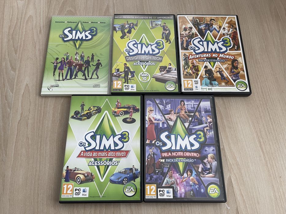 4 expansões para The sims 3 + cd de extras