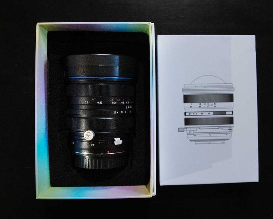 Laowa 15 mm f/ 4,5 Shift  + mocowanie statywowe 15mm f/ 4,5 shift