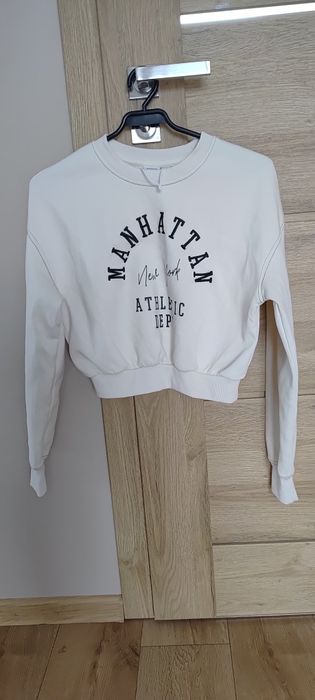 Bluza krótka z długim rękawem cropp
