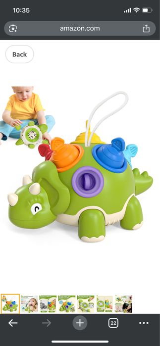 Динозаврик бізі іграшка розвиваюча