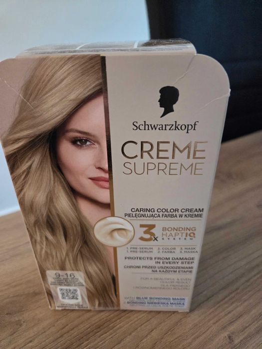 Farba do włosów Schwarzkopf Creme Supreme 9-16