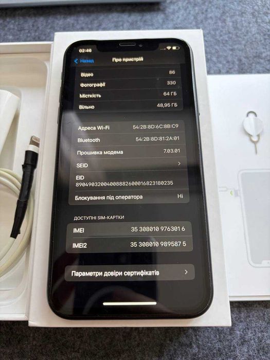 iPhone XR 64GB Black (Ідеальний стан, ПОВНИЙ КОМПЛЕКТ, не розбирався)