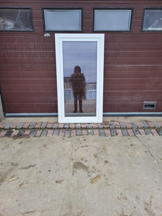 Okna pcv 85x160 jak nowe białe okno używane DOWÓZ CAŁY KRAJ