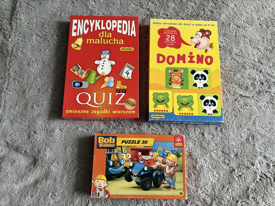 Domino, Puzzle Bob Budowniczy, Quiz - 3 sztuki
