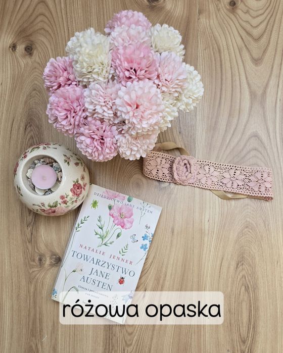 opaska pudrowy róż