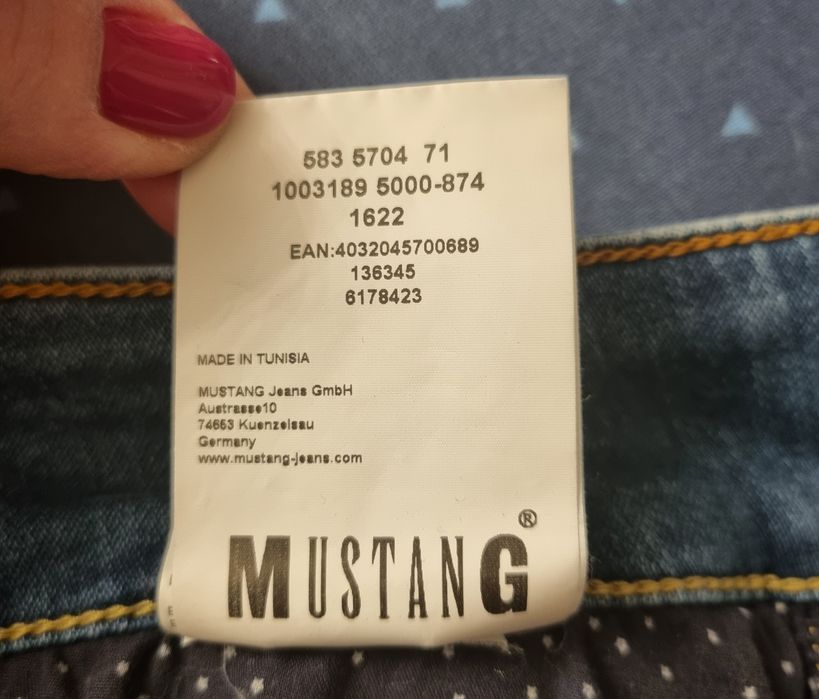 Spodnie damskie dżinsowe Mustang