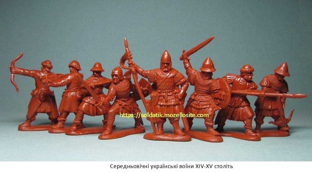 Коллекционные солдатики набор 8фигур в 8позах украинские воины