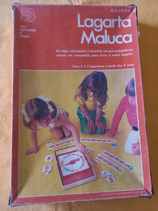 Jogo de tabuleiro antigo " Largarta Maluca"