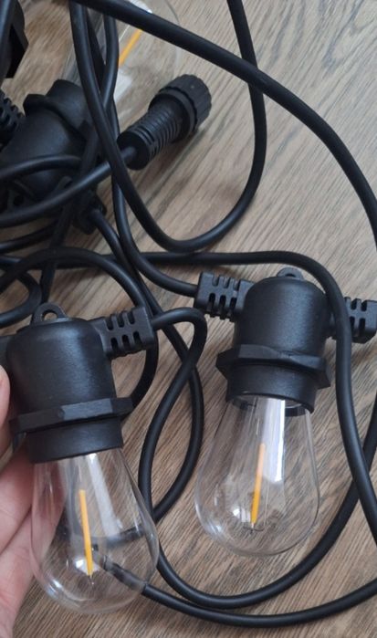 Girlanda solarna LED porządna 10m pilot na camping działkę do ogrodu