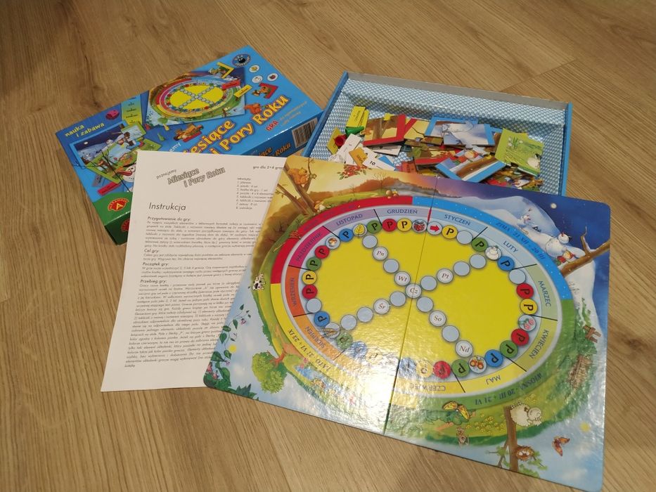Edukacyjna gra planszowa "cztery pory roku"