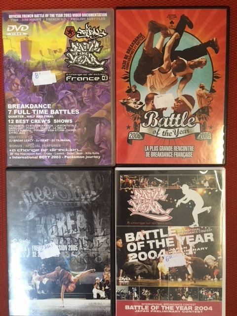 Breakdance/B-Boying videos DVD's