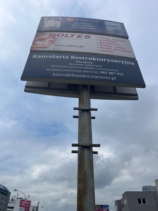 Oddam słup reklamowy w zamian za demontaż