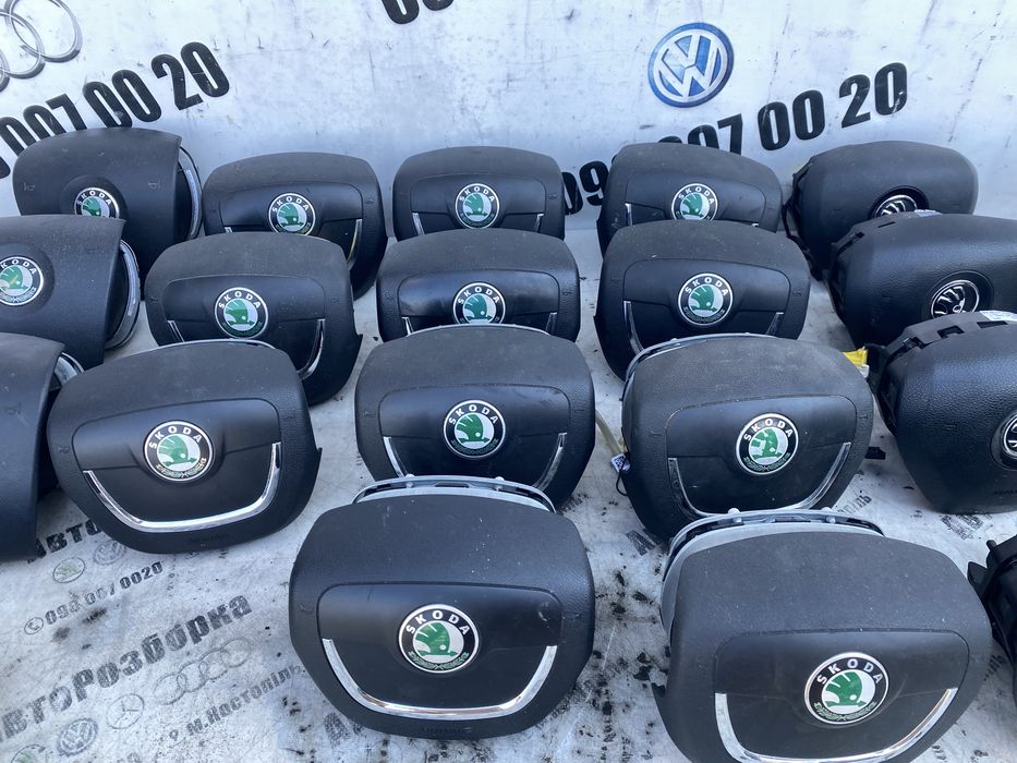 Подушка безпеки в руль AIRBAG AirBag SRS аірбег руля Шкода Skoda Fabia Oktavia Superb Rapid Yetti