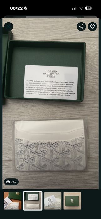 Portfel Goyard Biały