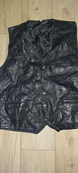 Kamizelka skórzana xl