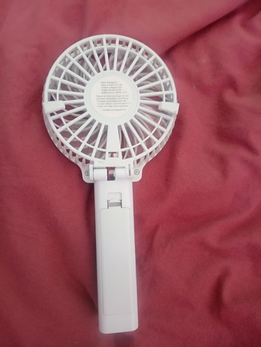 Ручний вентилятор Handy Mini Fan зі складною ручкою, Білий