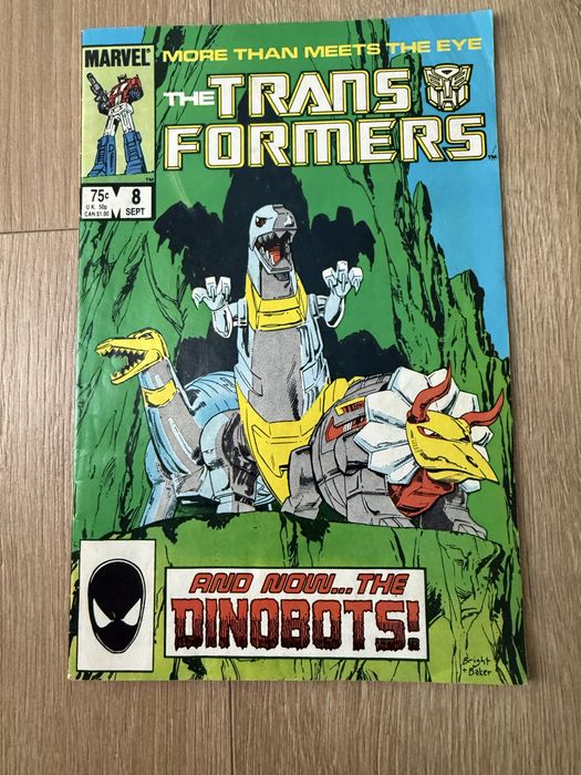 Комікс The Transformers #8 — Marvel, 1985 «And Now... The Dinobots!»