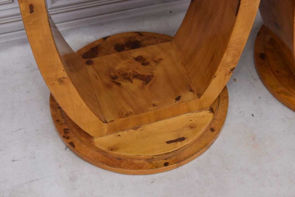 Stoliki Nocne Art Deco - Szafki Szafy Nakastliki Gięte Drewno  Czeczot