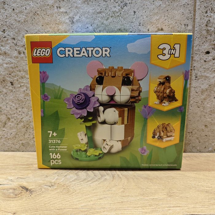 LEGO - 31376 Creator 3w1 - Uroczy chomik z kwiatkiem