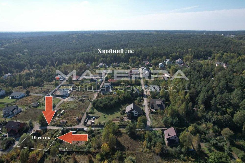 Круглик 3 Продаж кутової ділянки 9,6 соток Ліс Озеро