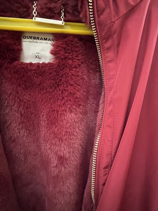 Kispo Quebramar vermelho todo forrado de pelinho