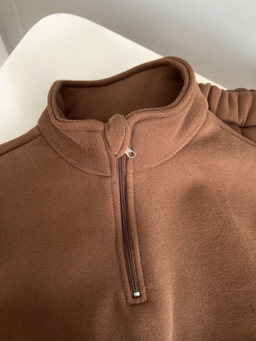 Якісний теплий костюм на флісі шоколадний, 98, 104, 110