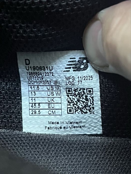 Кросівки balance 1906r Gore tex Black Оригінал U190631U