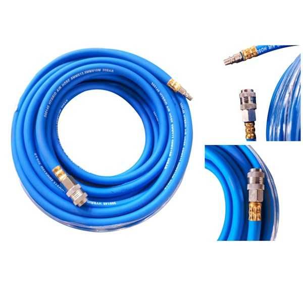 (Com Iva) Mangueira de Ar Hibrida Com Raccords Rápidos 10X15 20 Metros
