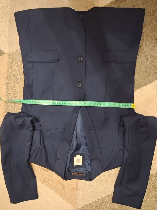 Granatowy garnitur na 170 cm