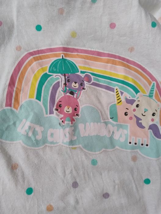 Letnie ubrania dla dziewczynki rozm 80