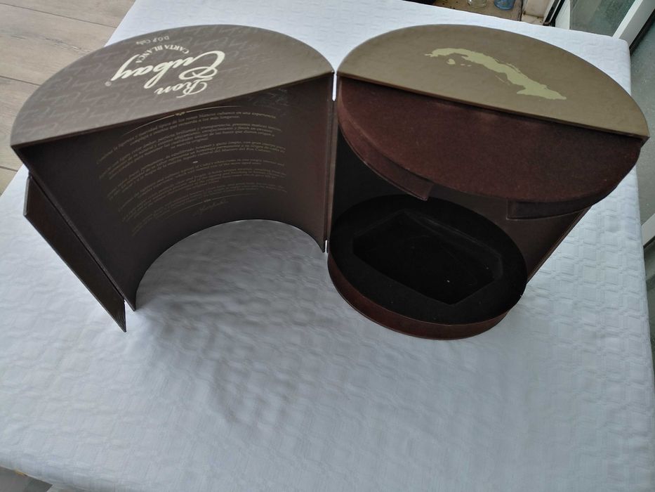 Caixa Vazia Para Garrafa Rum, Ron Cubay CartaBlanca