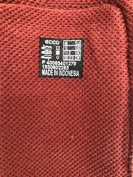 Шкіряні кросівки-кеди ECCO SOFT. Розмір 46. Устілка 30,7