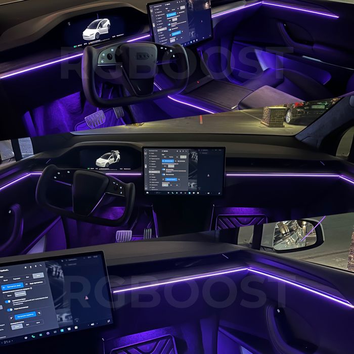 Динамическая 6в1 Контурная Ambient подсветка салона авто Symphony