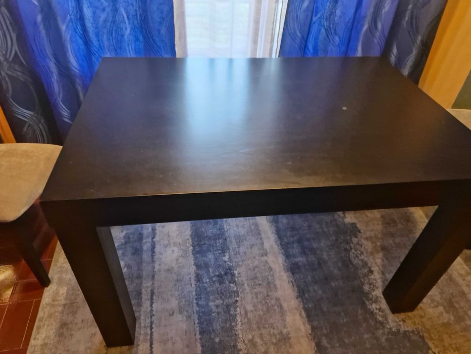 Mesa de sala Jantar, extensivel cor preta