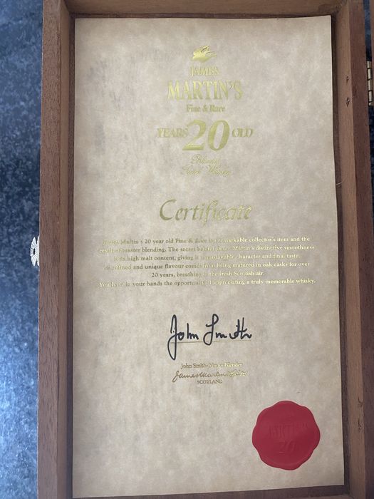 Garrafa James Matin’s 20 anos