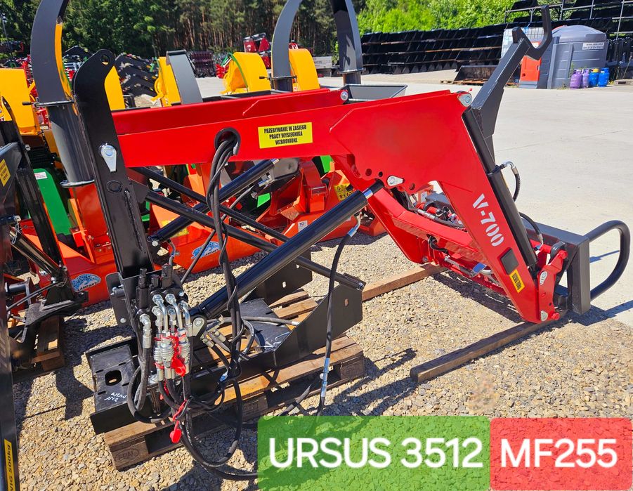 osprzęt/ŁYŻKA do ŁADOWACZ CZOŁOWY UTB 700KG! III sekcyjny! siłowniki 2 stronnego działania! ZETOR 3320>7211 Ursus c-330 c-360 28.12 35.12  MF 235/255